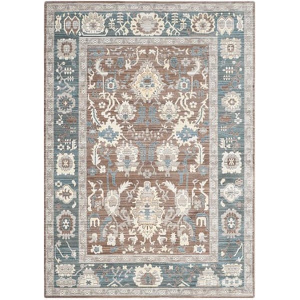 Safavieh Valencia Power Loomed Rectangle Rug- Chocolate - Alpine- 5 x 8 ft. VAL122B-5 - main